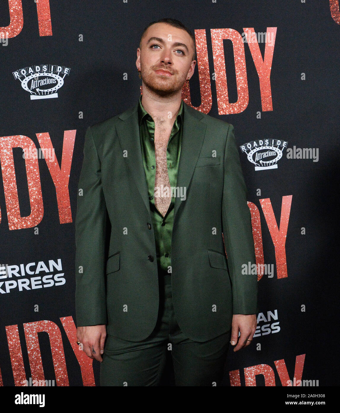 Singer and songwriter Sam Smith attends the premiere of the motion picture biographical drama 'Judy' at the Academy of Motion Picture Arts & Sciences (AMPAS) in Beverly Hills, California on Thursday, September 19, 2019. Storyline: Legendary performer Judy Garland arrives in London in the winter of 1968 to perform a series of sold-out concerts.   Photo by Jim Ruymen/UPI Stock Photo