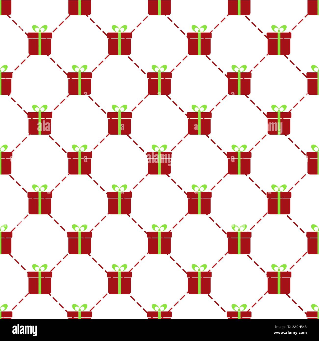 Christmas background with wrapping paper, scissors and Christmas