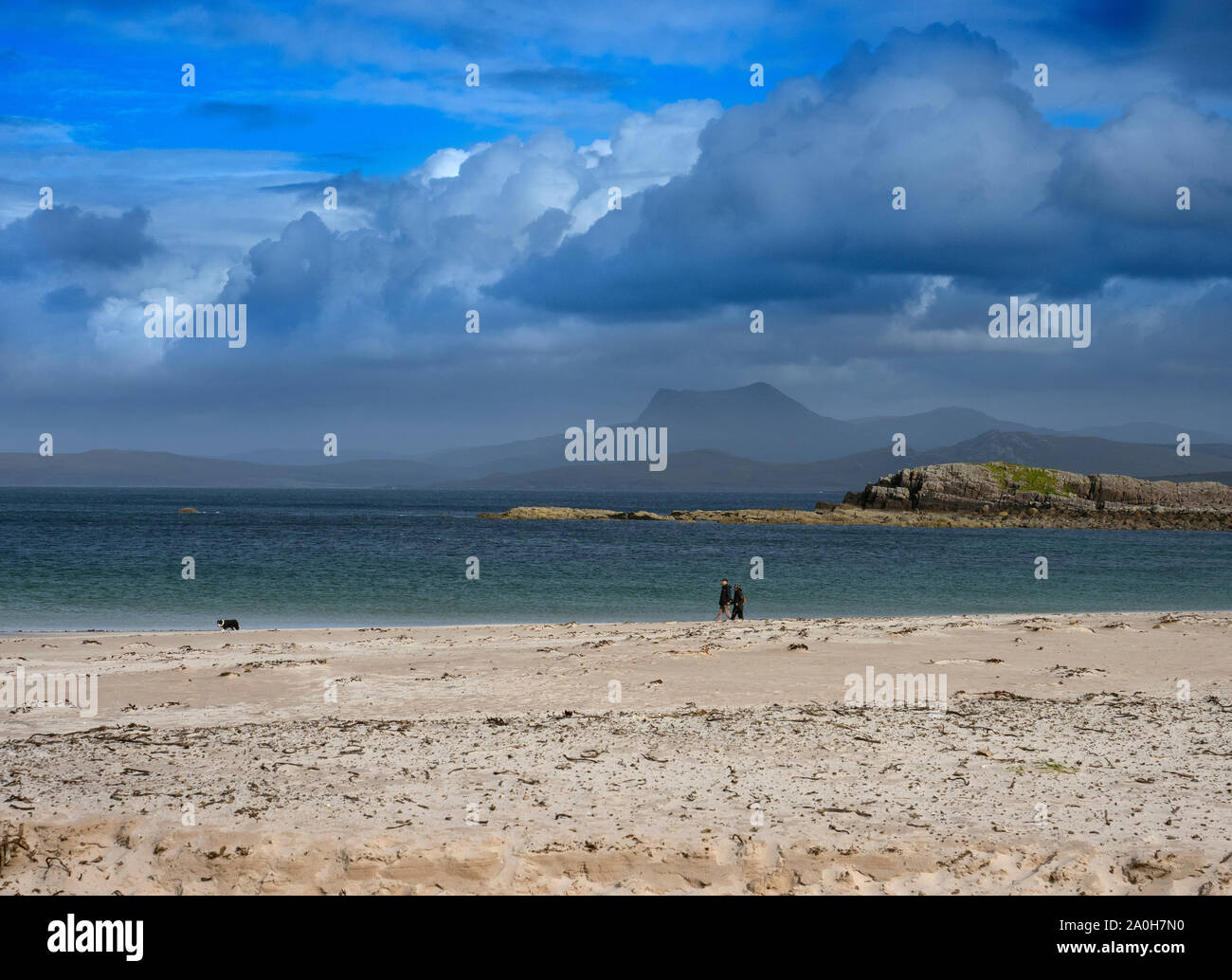 Mellon udrigle beach Wester Ross Scotland September Stock Photo Alamy