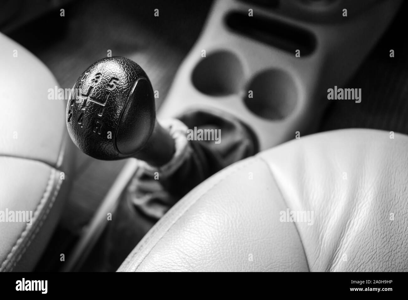 Control gear in driving a manual transmission car Stock Photo Alamy