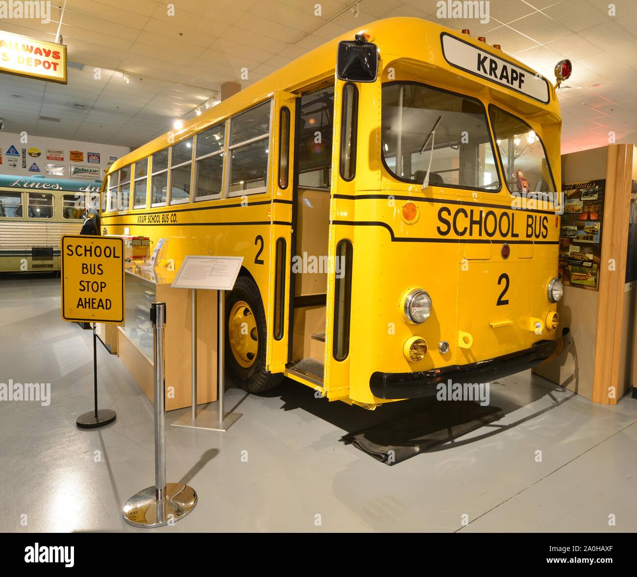 American vintage school bus Stock Photo - Alamy