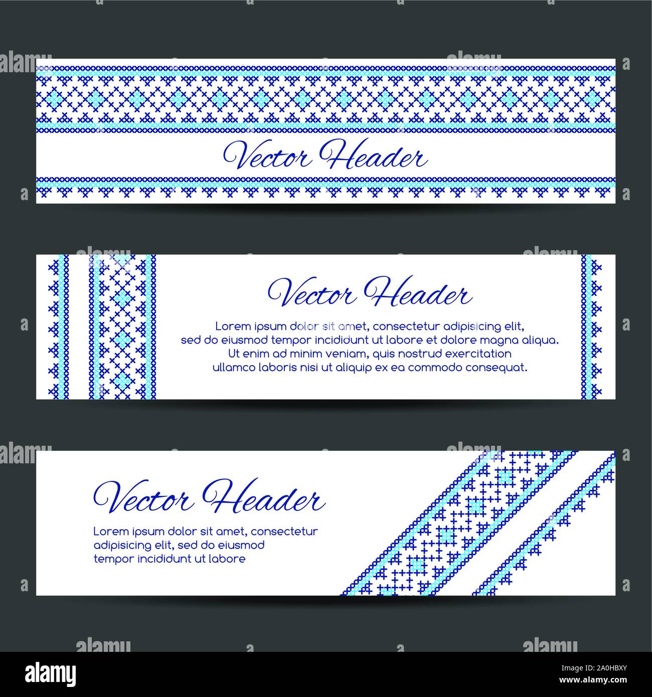 Header or banner design template Stock Vector Image & Art - Alamy