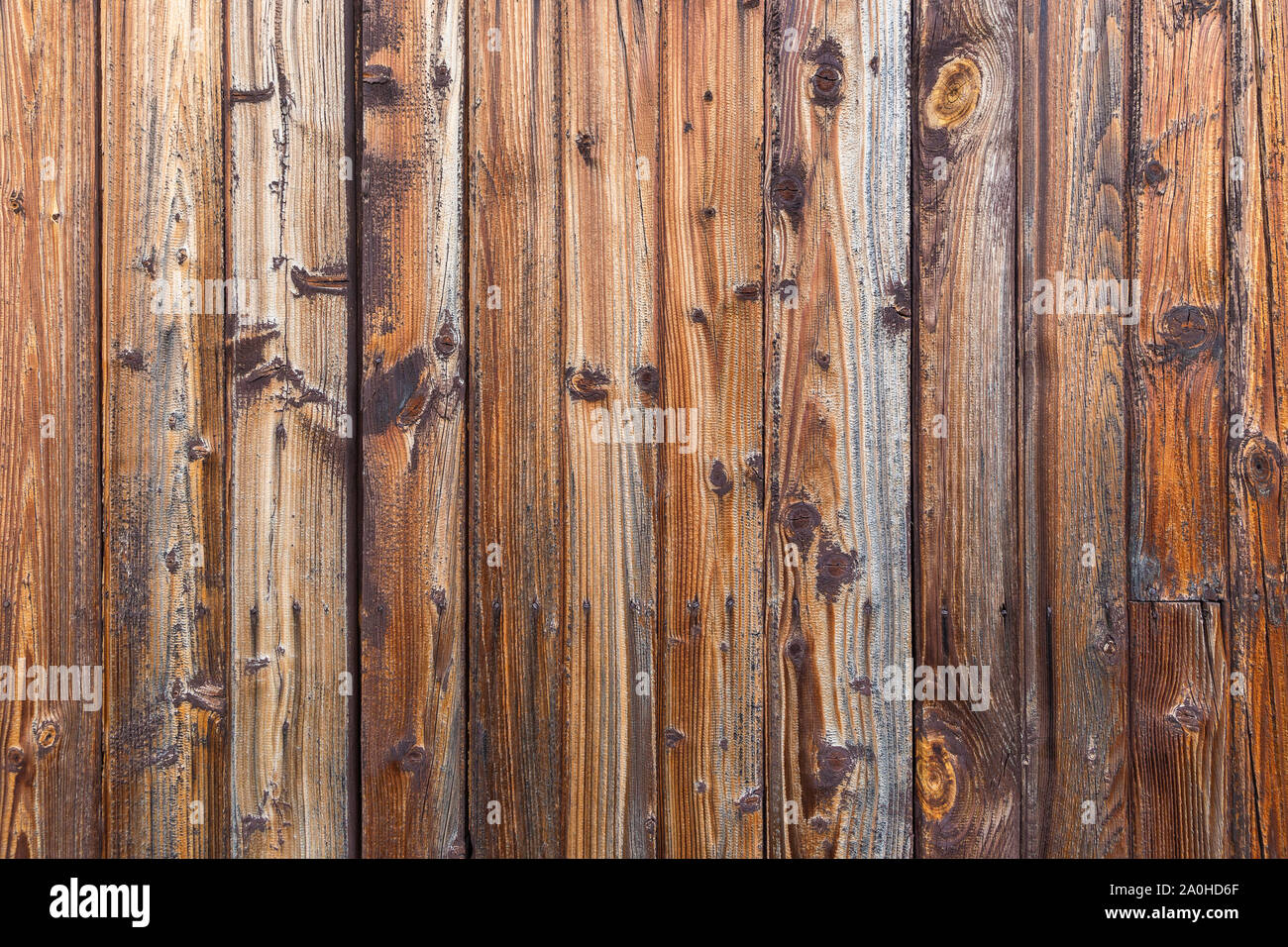 Texture of wooden boards at a kiosk Stock Photo - Alamy