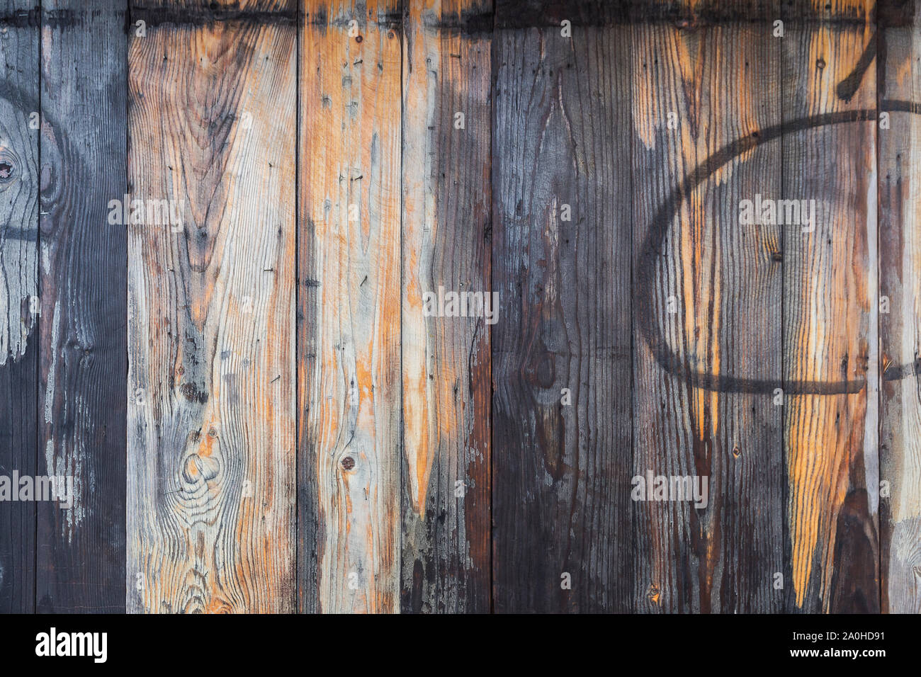 Texture of wooden boards at a kiosk Stock Photo - Alamy