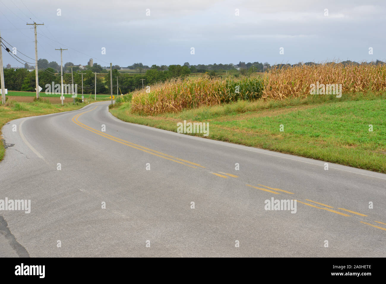 Country road in Strasburg, Pennsylvania Stock Photo Alamy