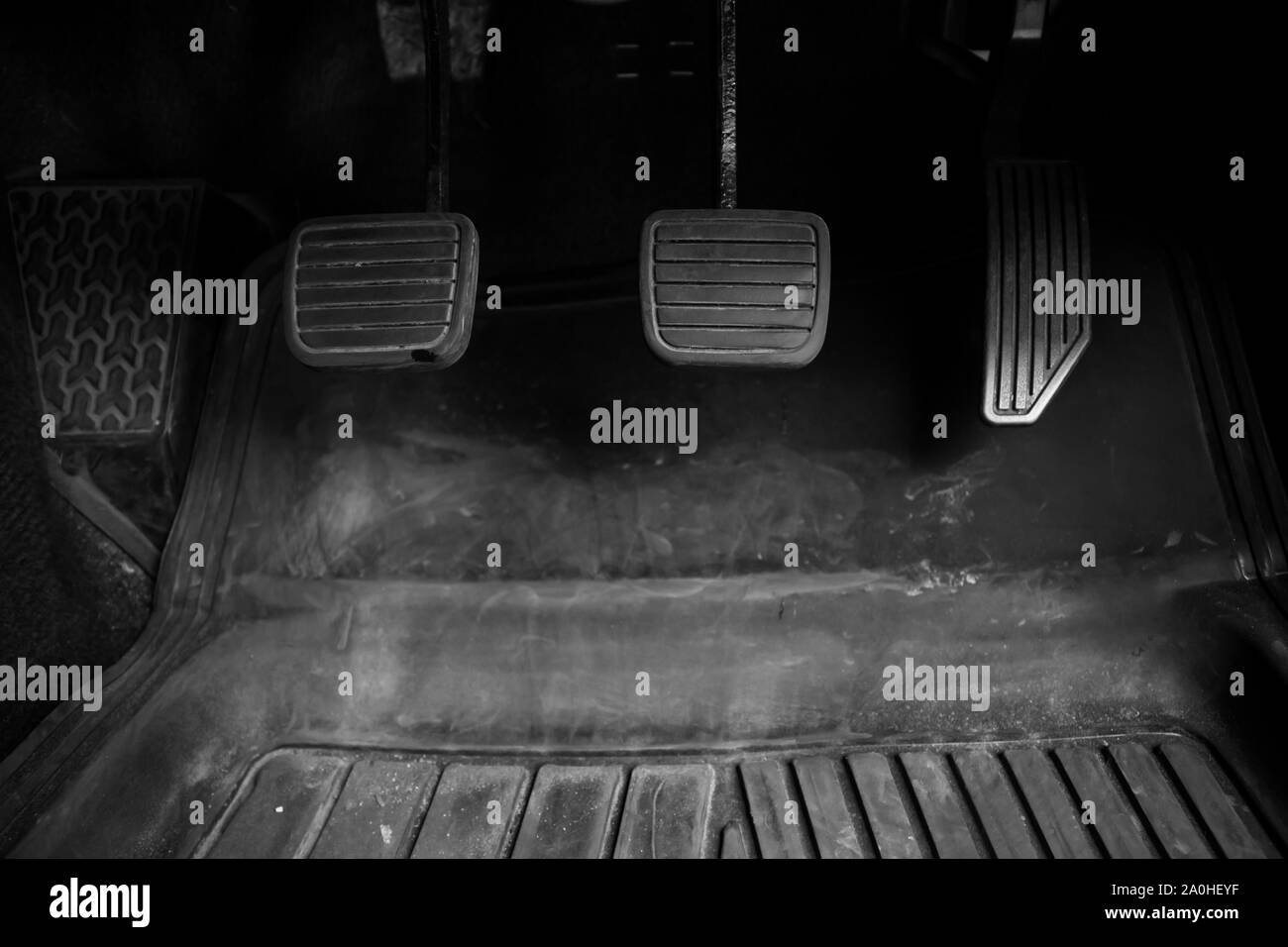 Clutch pedal and the brake system of the vehicle manual. Control panel