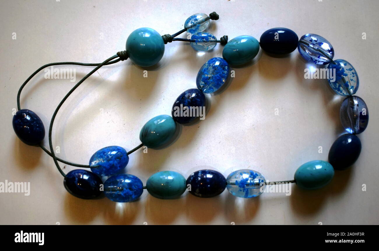 worry beads, bead, crystal, blue, Creece Stock Photo