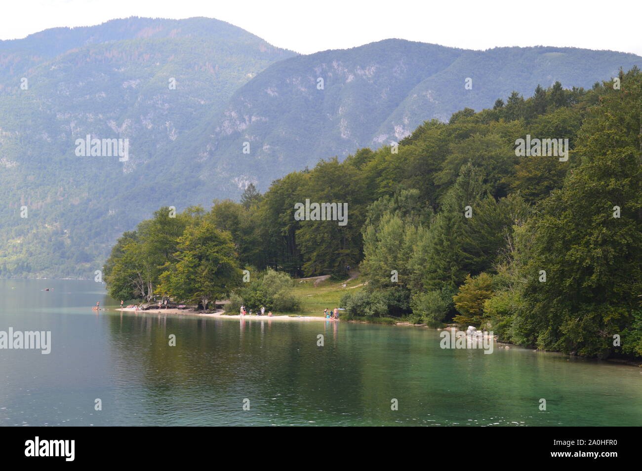Around lake Bohinj in Slovenia, Europe Stock Photo