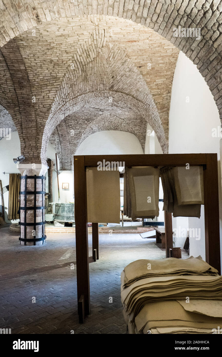 Fabriano paper and watermark museum Stock Photo Alamy