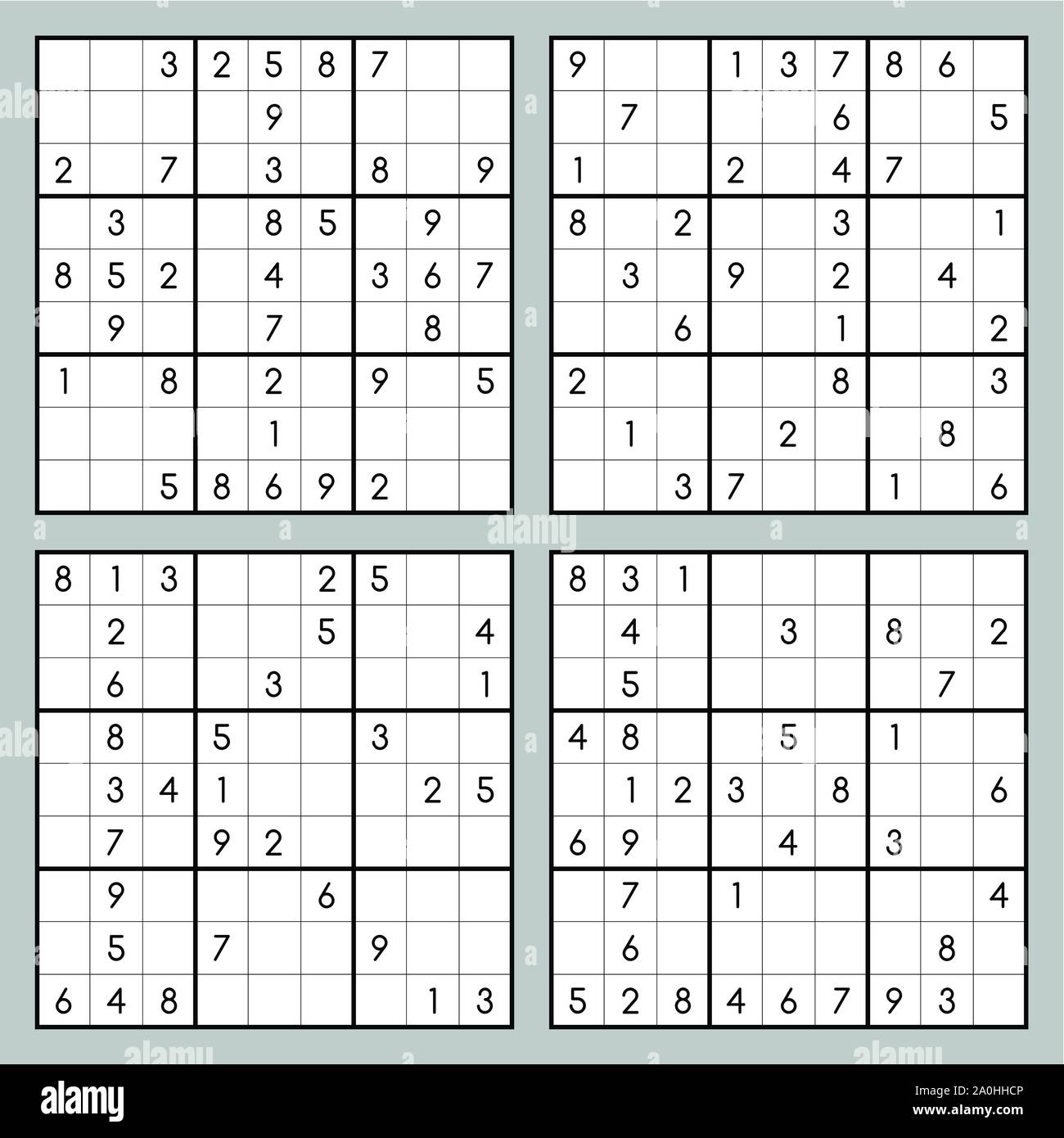 Vector sudoku game Stock Vector