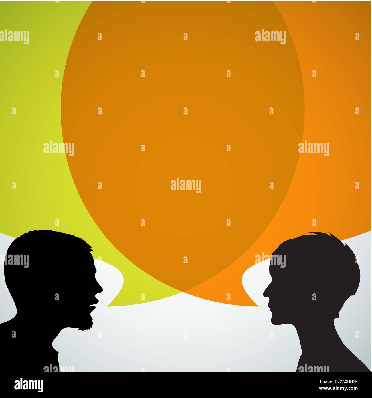 Talkative Woman Illustration High Resolution Stock Photography and ...