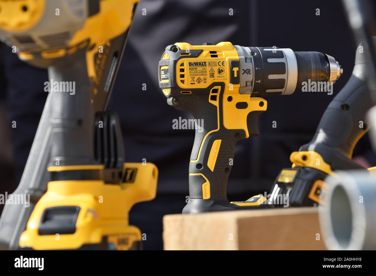 Vilnius, Lithuania - April 25: DeWalt power tools in Vilnius on April 25,  2019. DeWalt is an American worldwide brand of power tools and hand tools  fo Stock Photo - Alamy