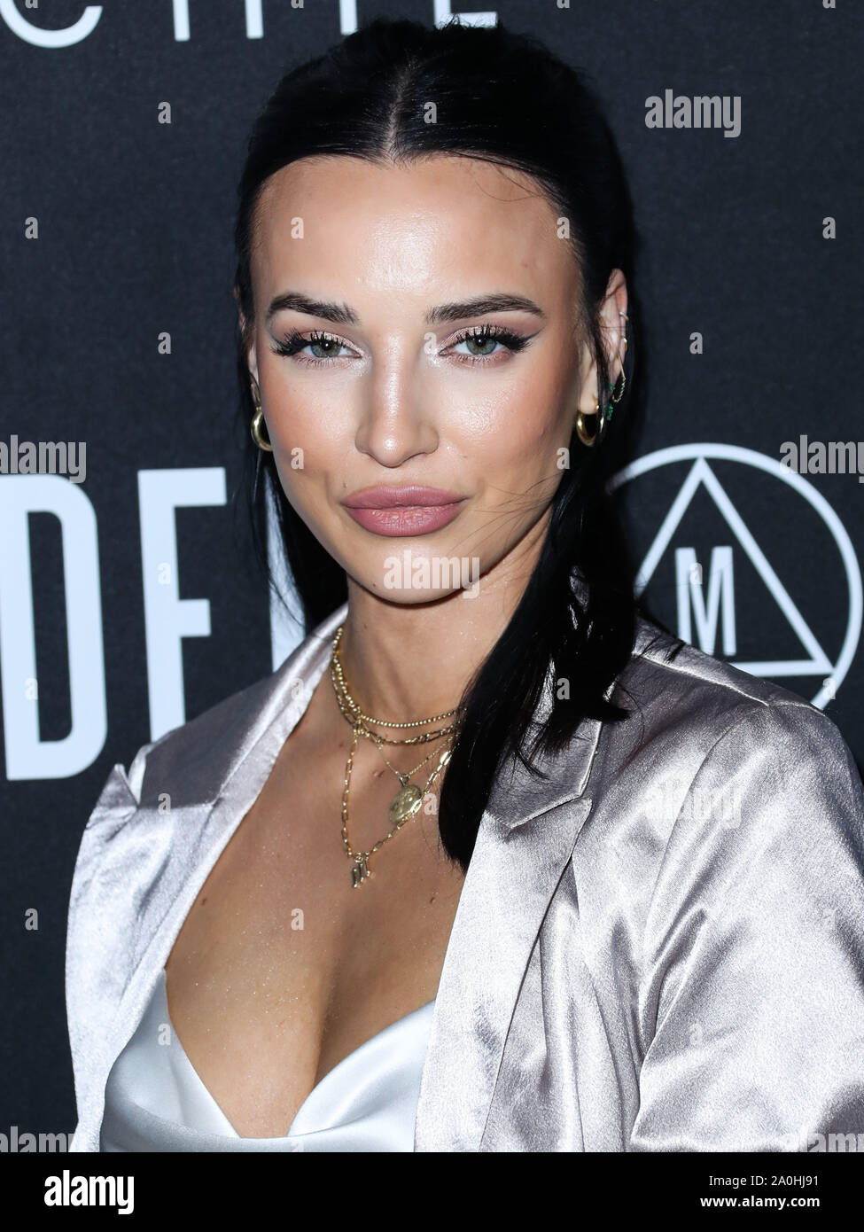 WEST HOLLYWOOD, LOS ANGELES, CALIFORNIA, USA - SEPTEMBER 18: Genelle Seldon arrives at the Sofia Richie x Missguided Launch Party held at Bootsy Bellows on September 18, 2019 in West Hollywood, Los Angeles, California, United States. (Photo by Xavier Collin/Image Press Agency) Stock Photo