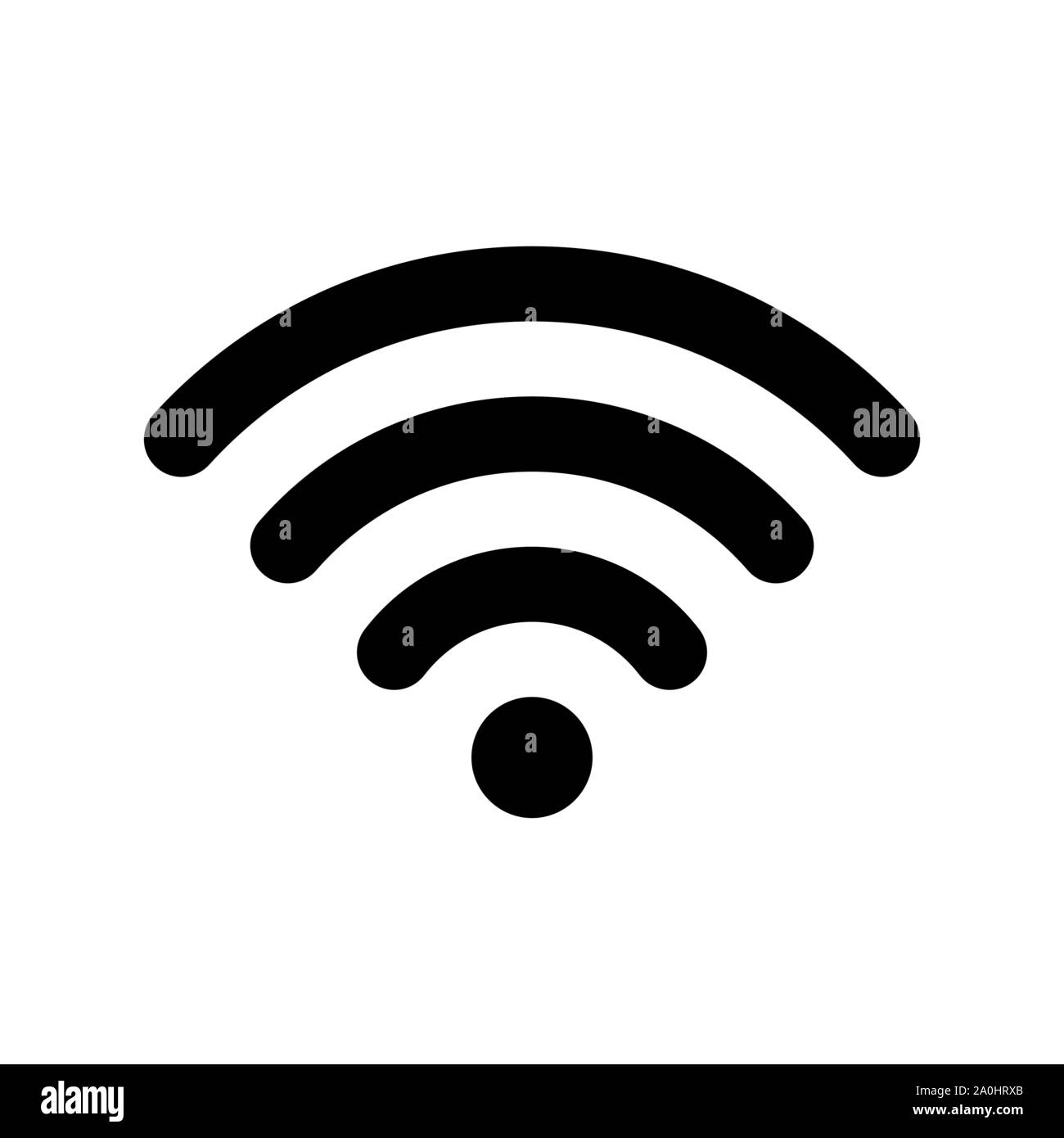 Wifi icon vector. Wireless internet WIFI sign. Stock Vector