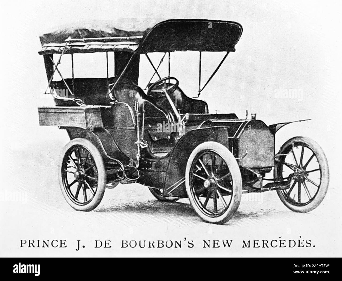 Mercedes veteran car, early 1900s Stock Photo