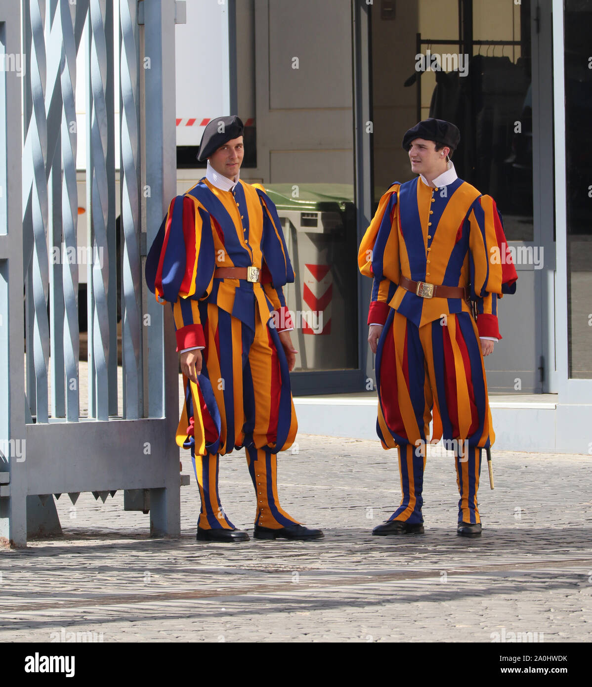 Pontifical Swiss Guard, Rome, Italy, 15 September 2019, Photo by Richard Goldschmidt Stock Photo