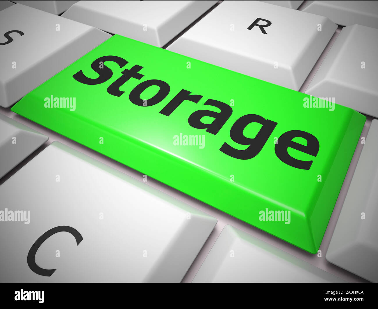 Storage key shows data storing of computer information. Backup of ...