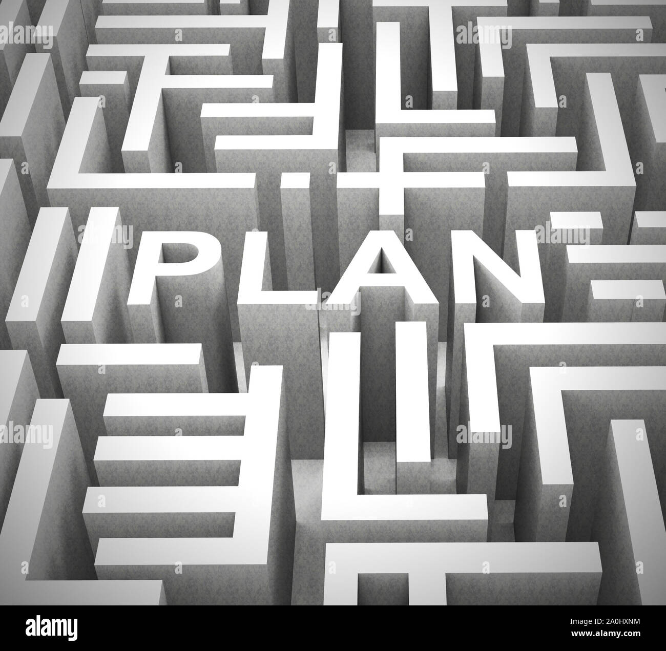 Plan concept icon means preparation and organisation of a project ...