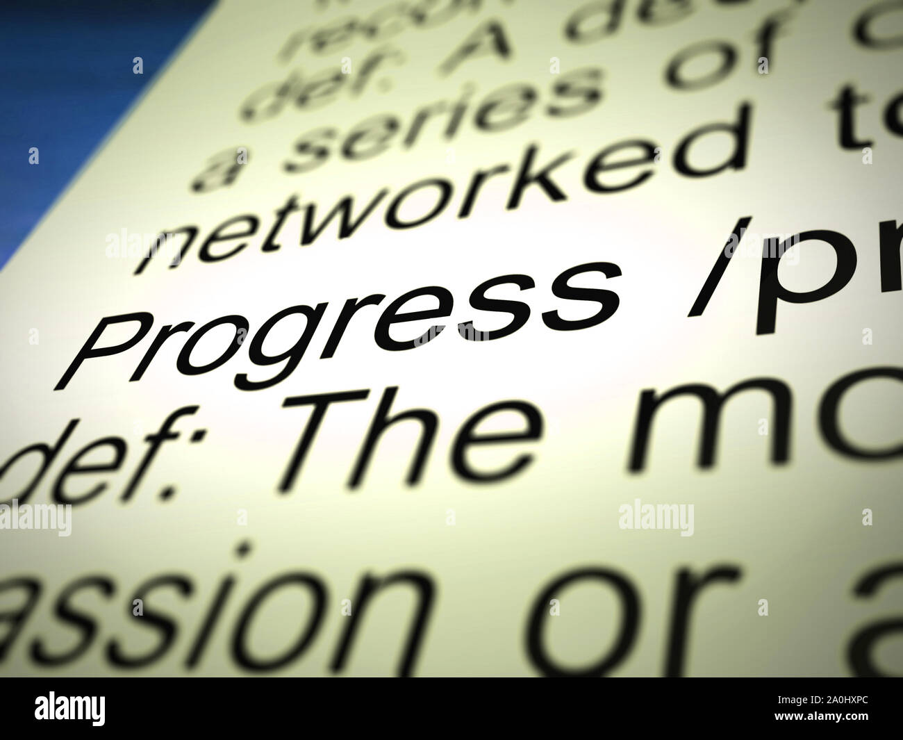 Progress definition means advancement or growth and development. Going