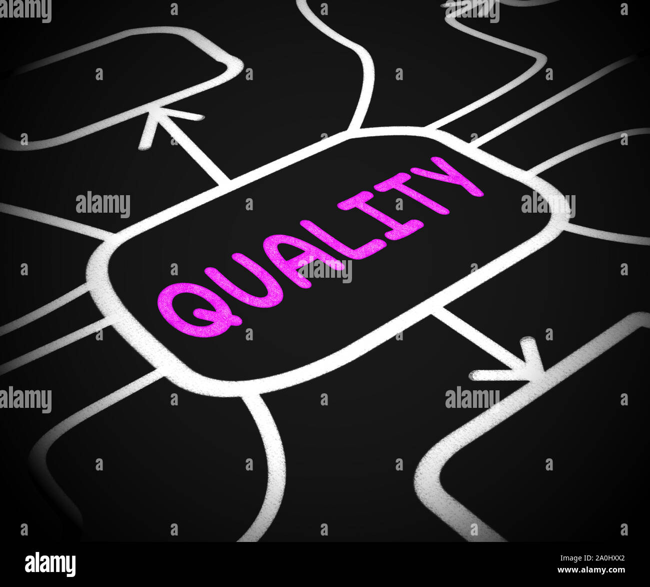 Quality concept icon means highgrade and excellent value. 5star or