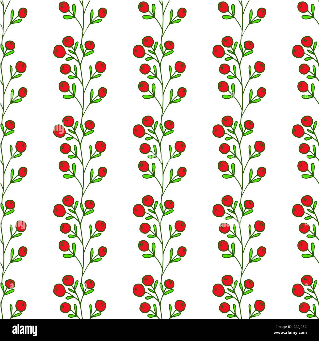 Seamless pattern with berries Stock Vector