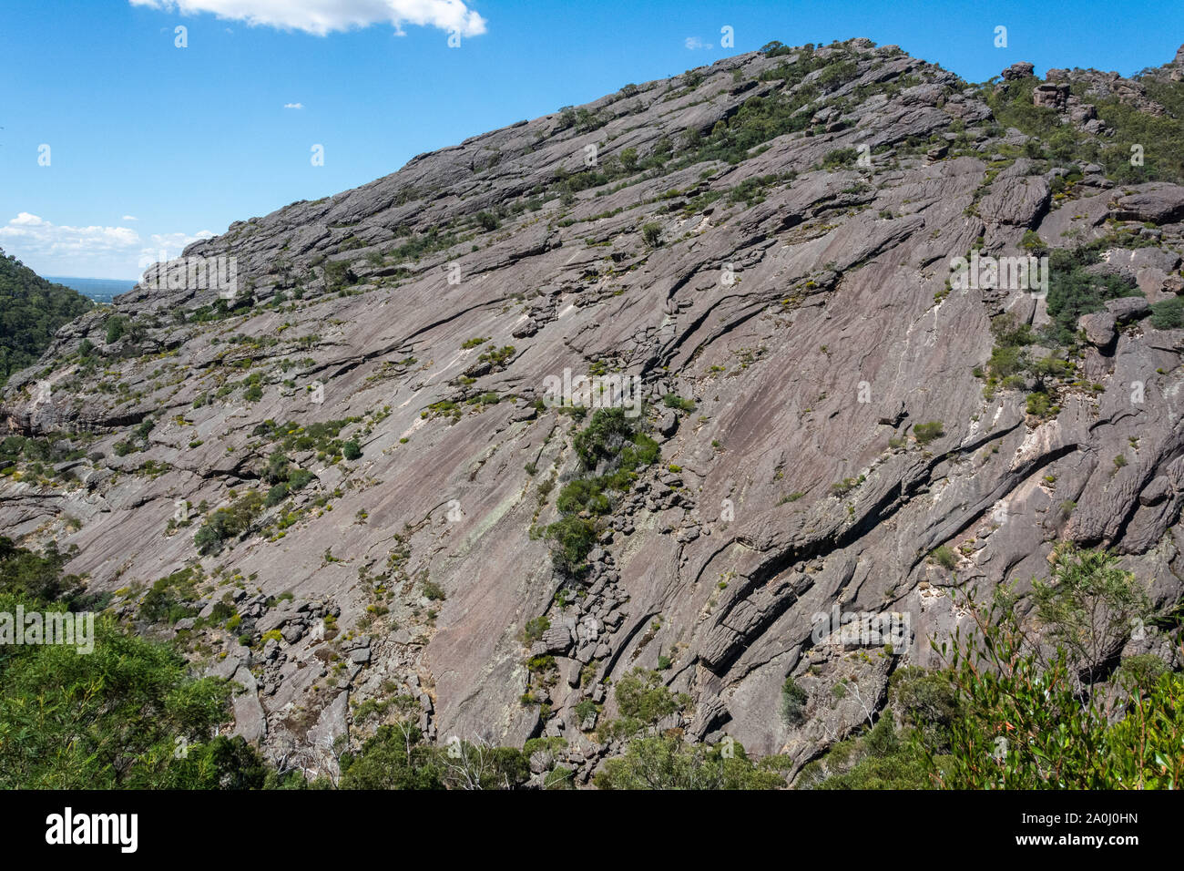 Rocky landscape near Halls Gap, Victoria, Australia. Stock Photo