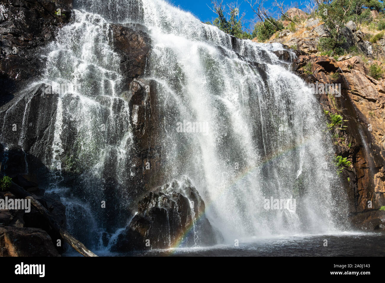 MacKenzie Waterfalls in the Grampians region of Victoria, Australia. Stock Photo