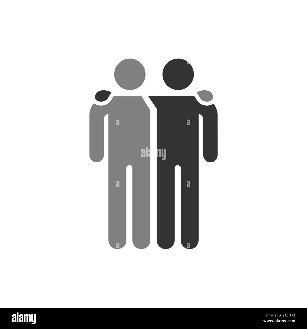 Friends icon Black and White Stock Photos & Images - Alamy