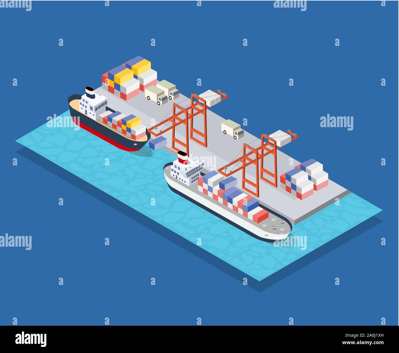 Isometric City Boulevard Stock Vector