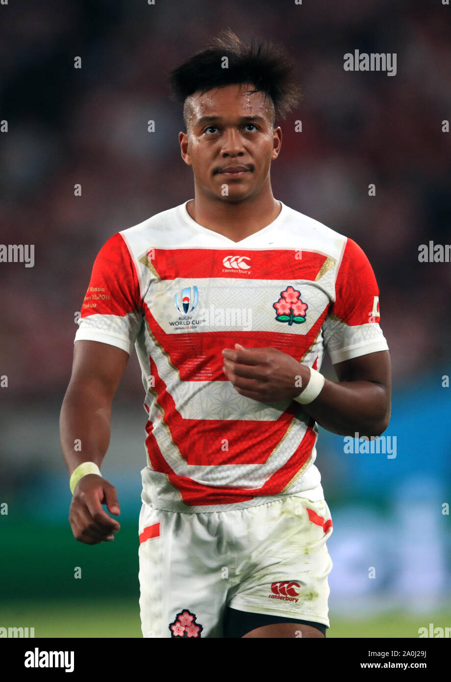 Japan's Kotaro Matsushima during the 2019 Rugby World Cup Pool A match
