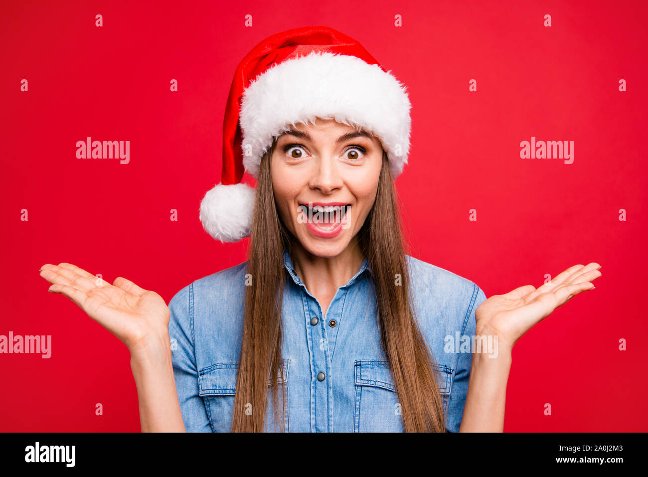 Portrait Of Nice Cute Cheerful Funny Positive Attractive Emotion Stock Photo Alamy