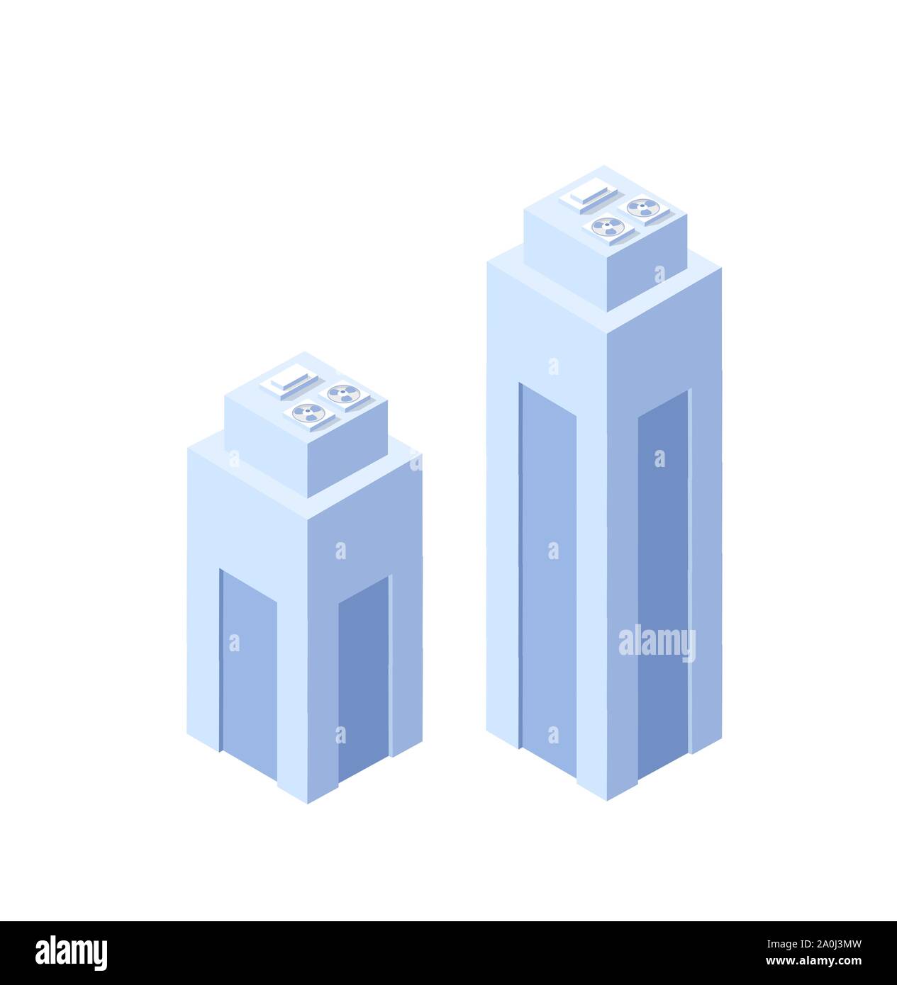 Style flat isometric Stock Vector