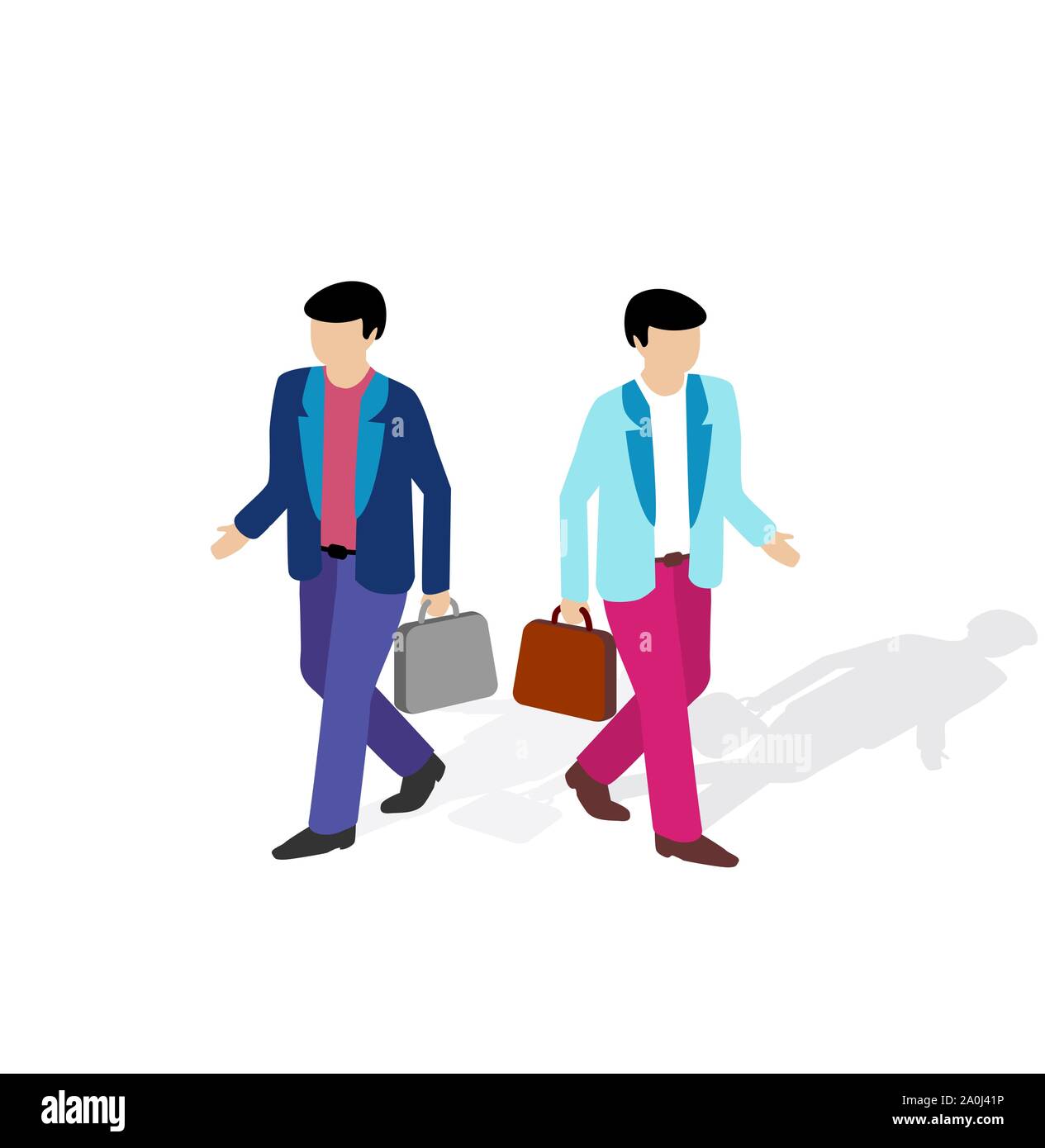 Isometric people business Stock Vector