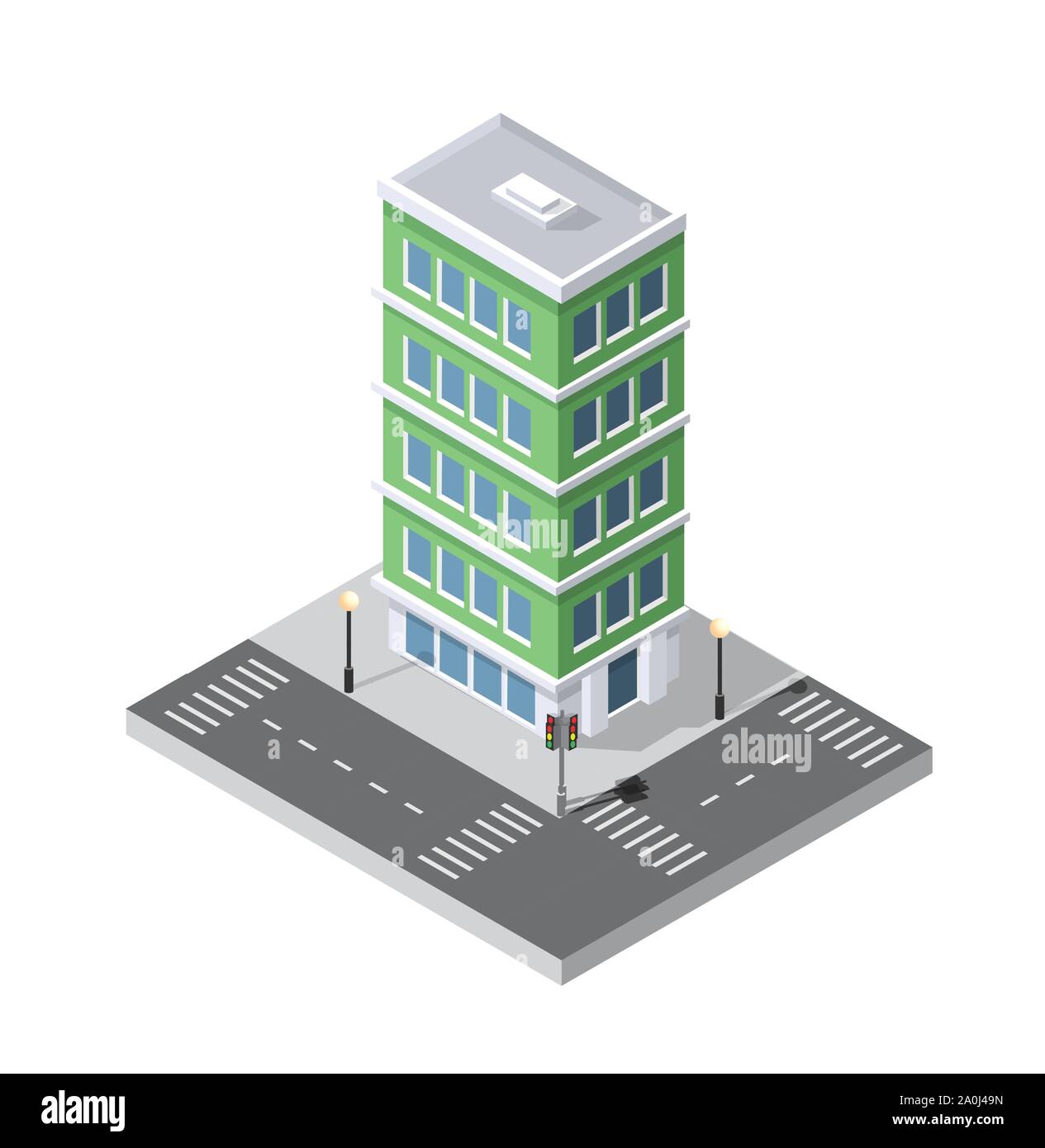 Vector isometric urban architecture Stock Vector Image & Art - Alamy