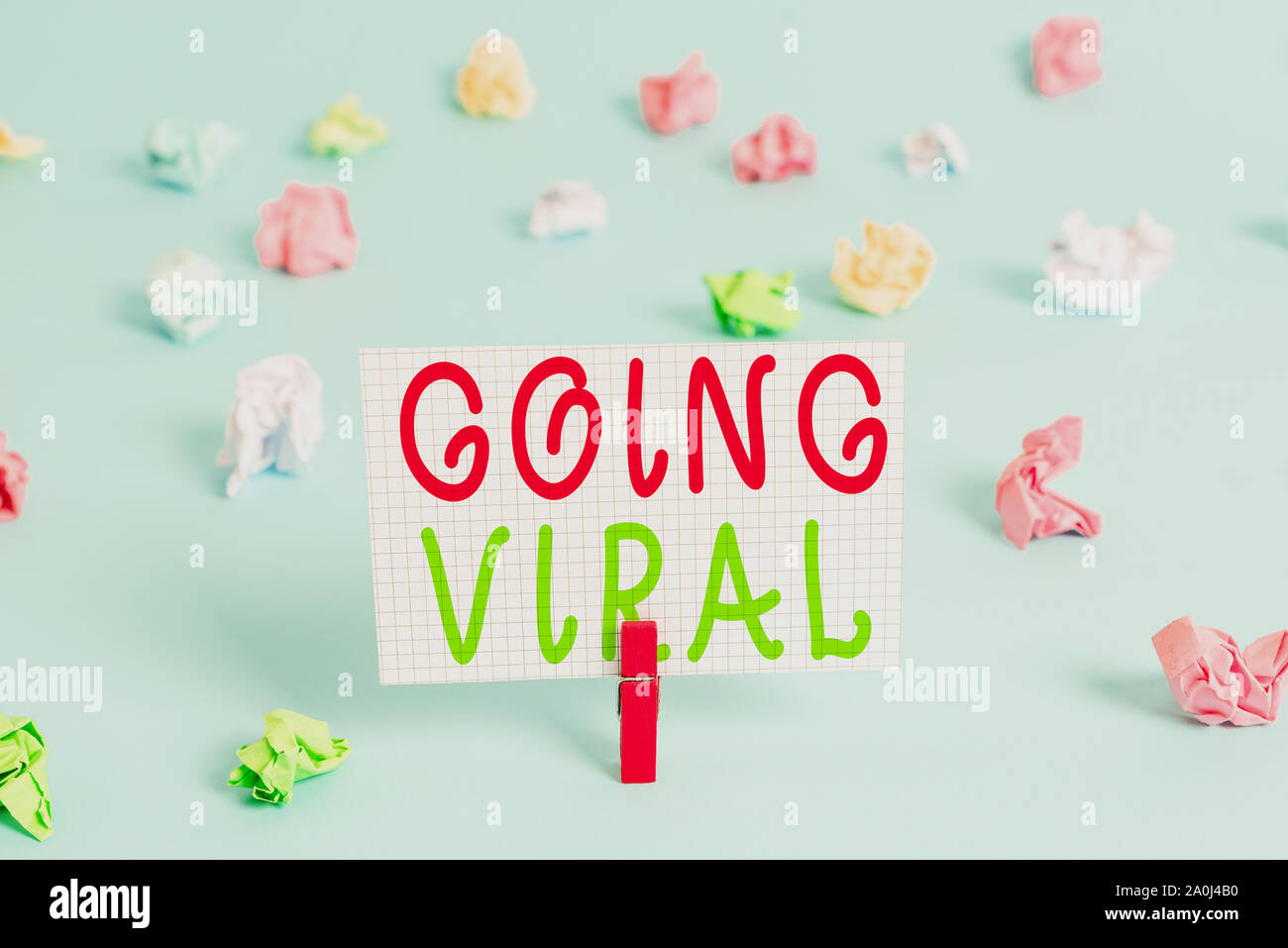 Conceptual hand writing showing Going Viral. Concept meaning image