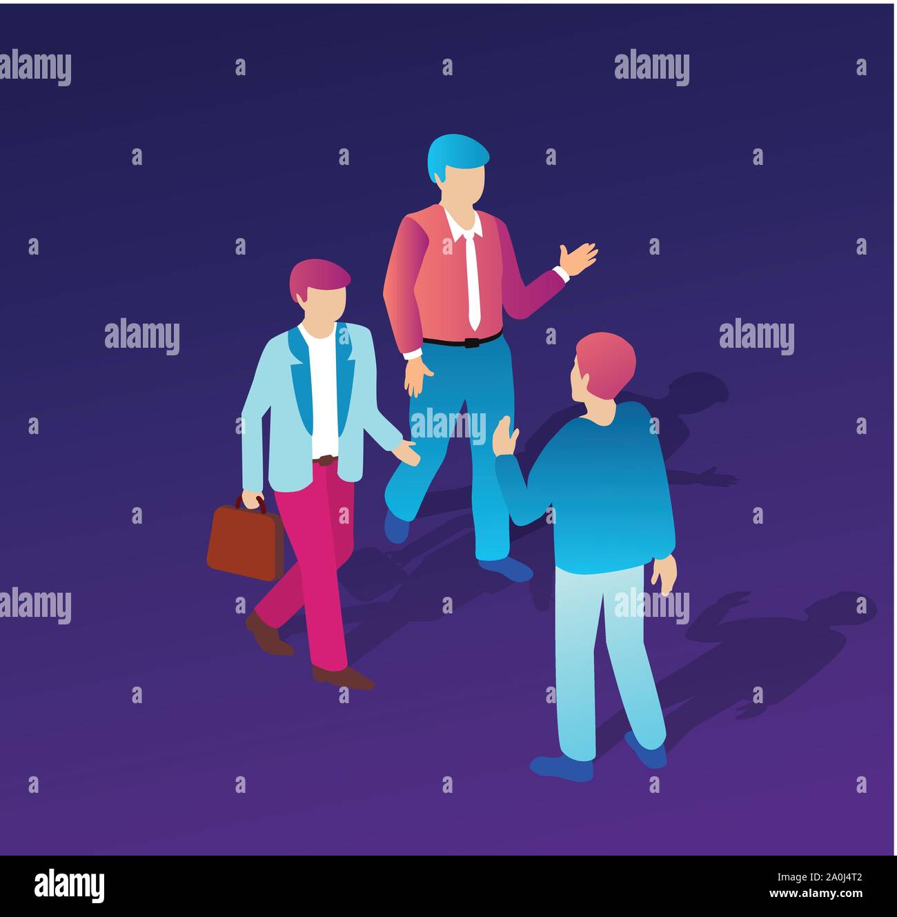 Isometric people business Stock Vector Image & Art - Alamy