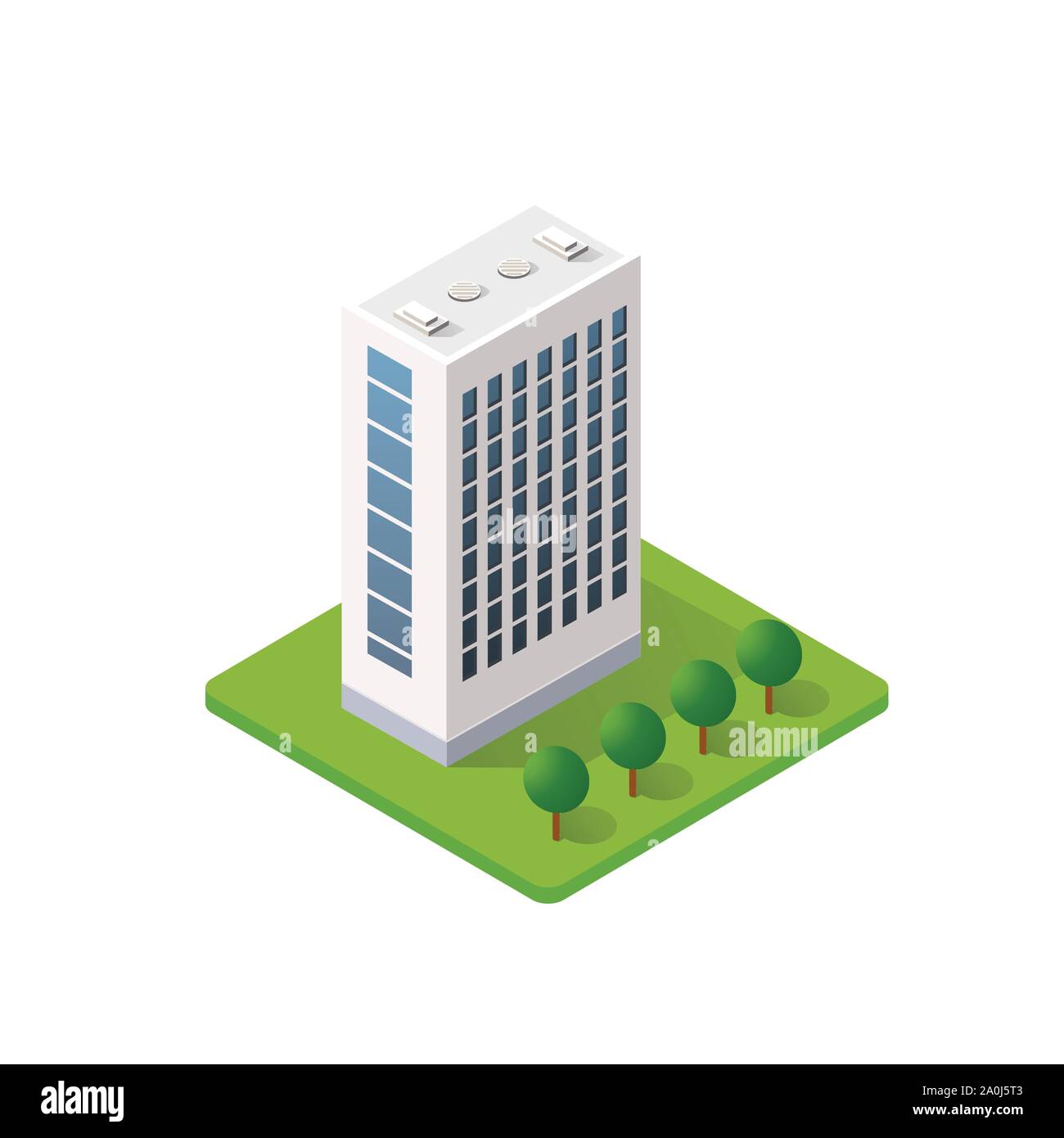 The smart building home Stock Vector