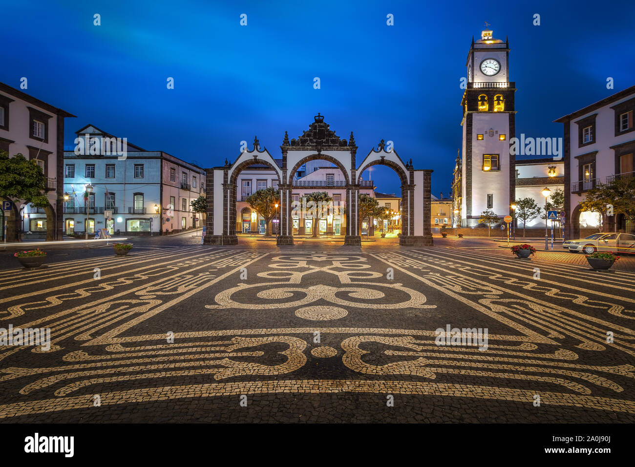 Portas da Cidade de Ponta Delgada Stock Photo