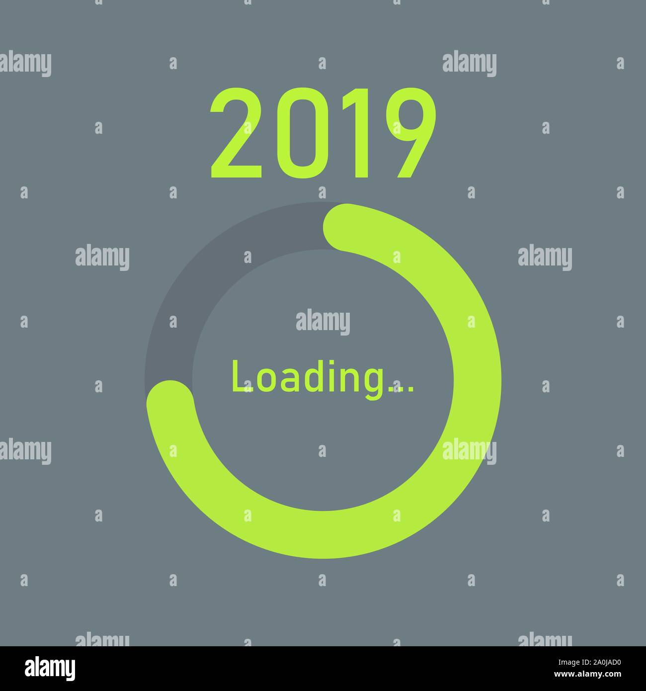 Loading Bar Years progress bar year 2018 to 2019 loading vector illustration Stock Vector ...
