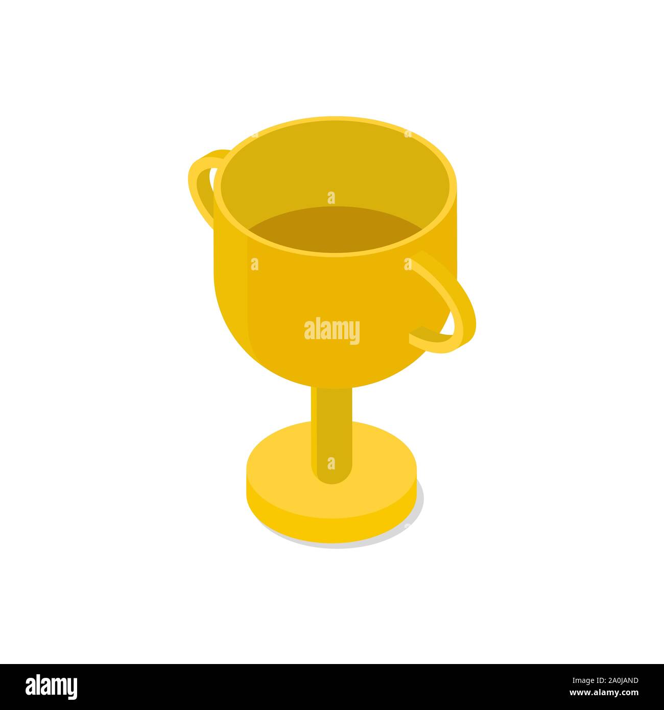 gold cup isolated on white background Stock Vector Image & Art - Alamy