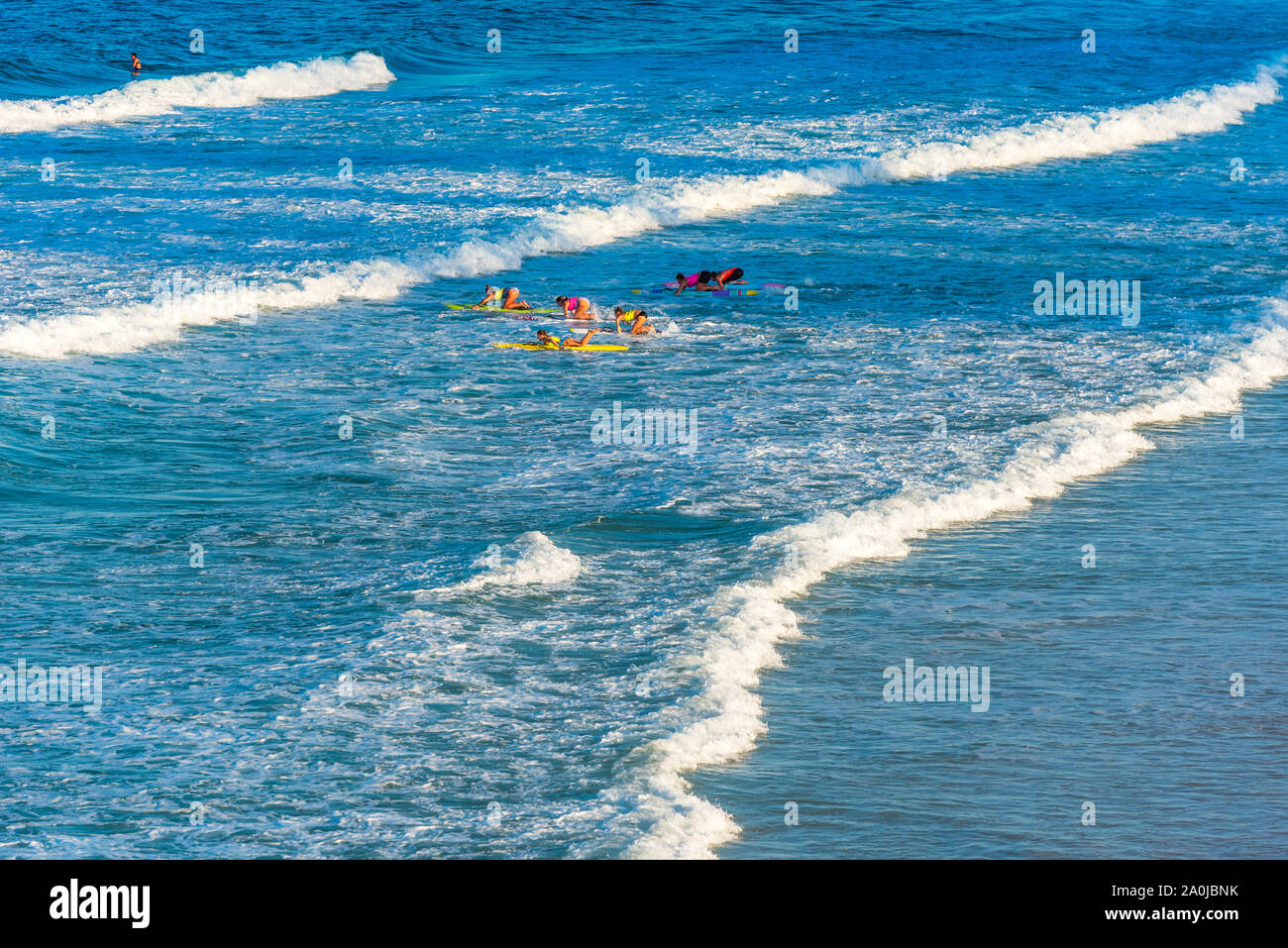 Children surfing australia wave hi-res stock photography and images - Alamy