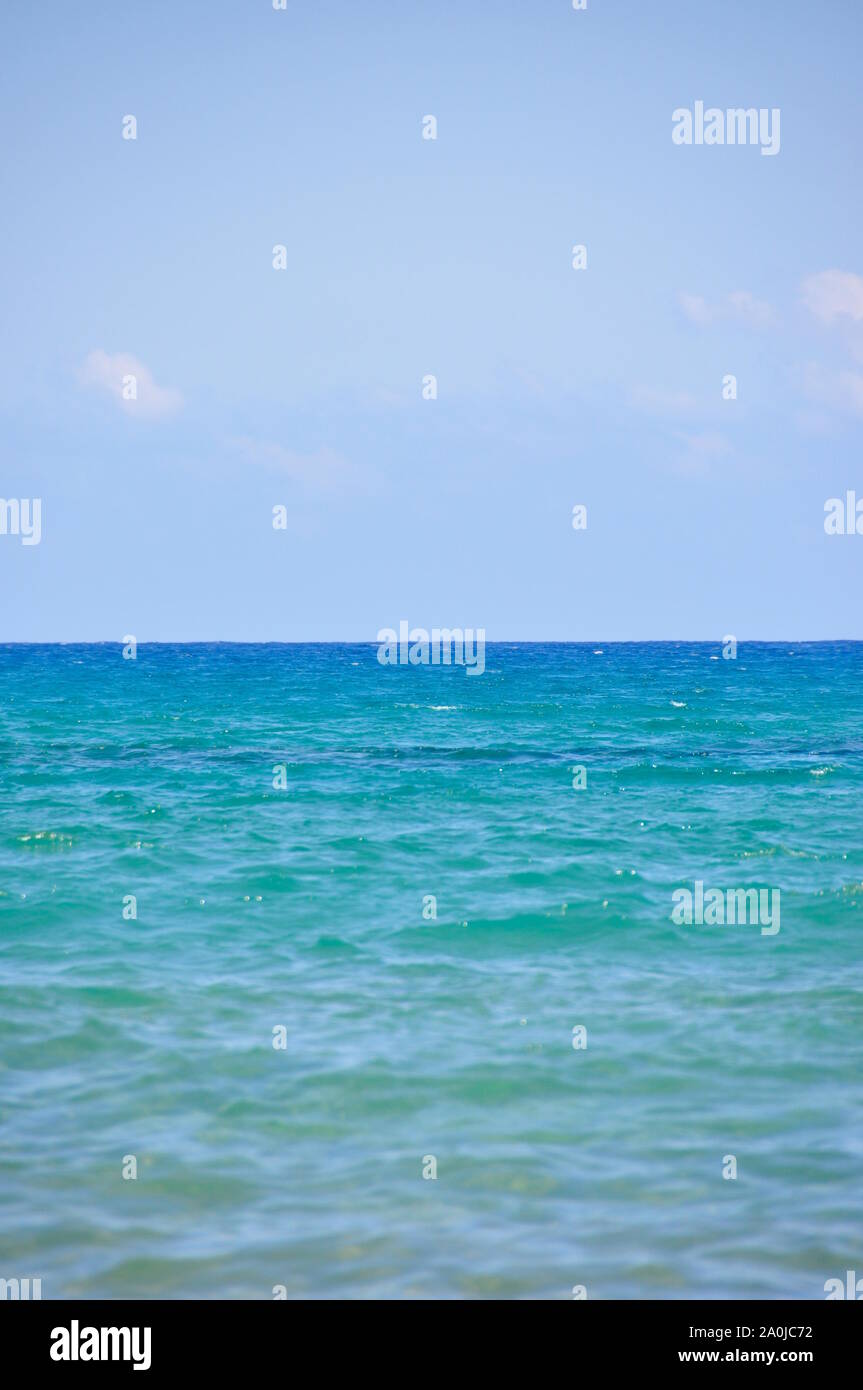 Blue sky and turquoise sea Stock Photo