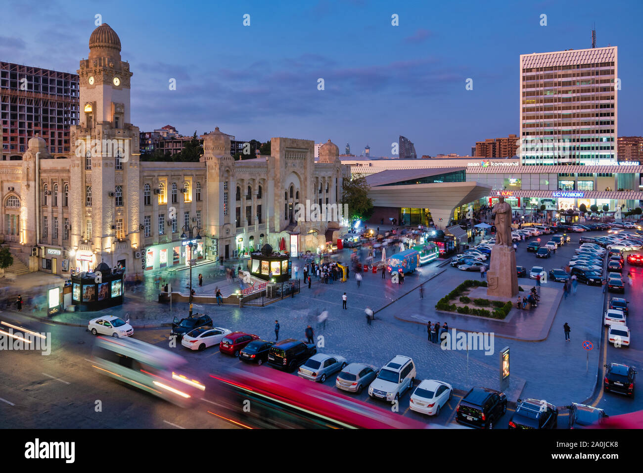 28 may square, Baku, Azerbaijan Stock Photo