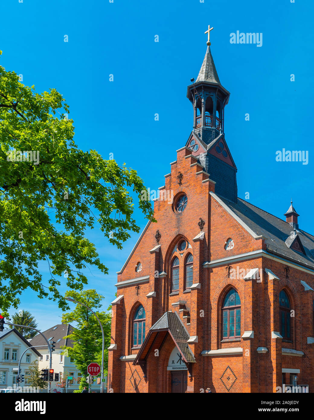 Catholic Church, Oldenburg, Germany. Vertical Stock Photo Alamy