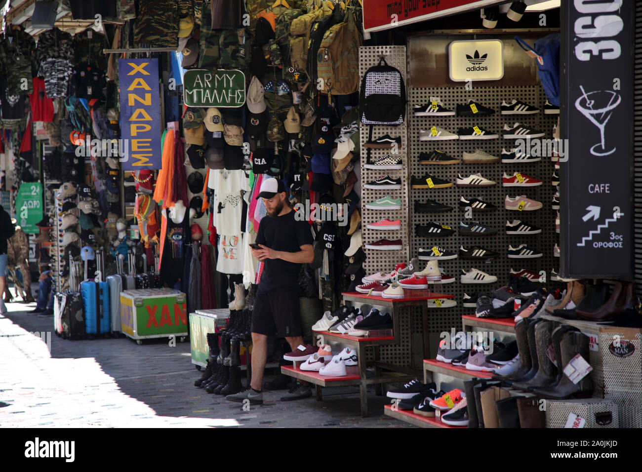 Monastiraki bazaar hi-res stock photography and images - Alamy