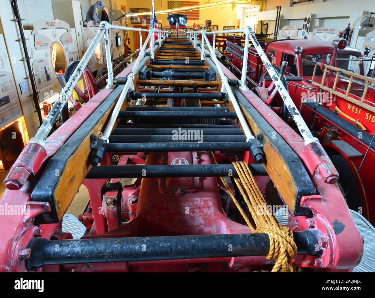 Fire engine ladders Stock Photo Alamy