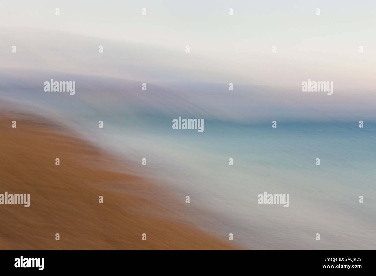 Abstract View of Ocean and Beach Stock Photo - Alamy