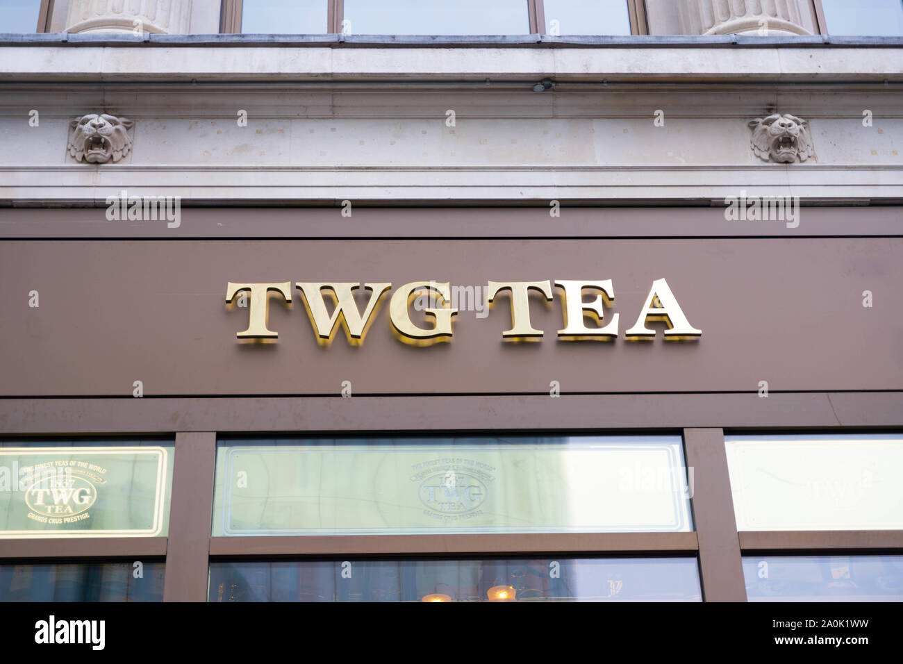 TWG tea shop in london Stock Photo Alamy