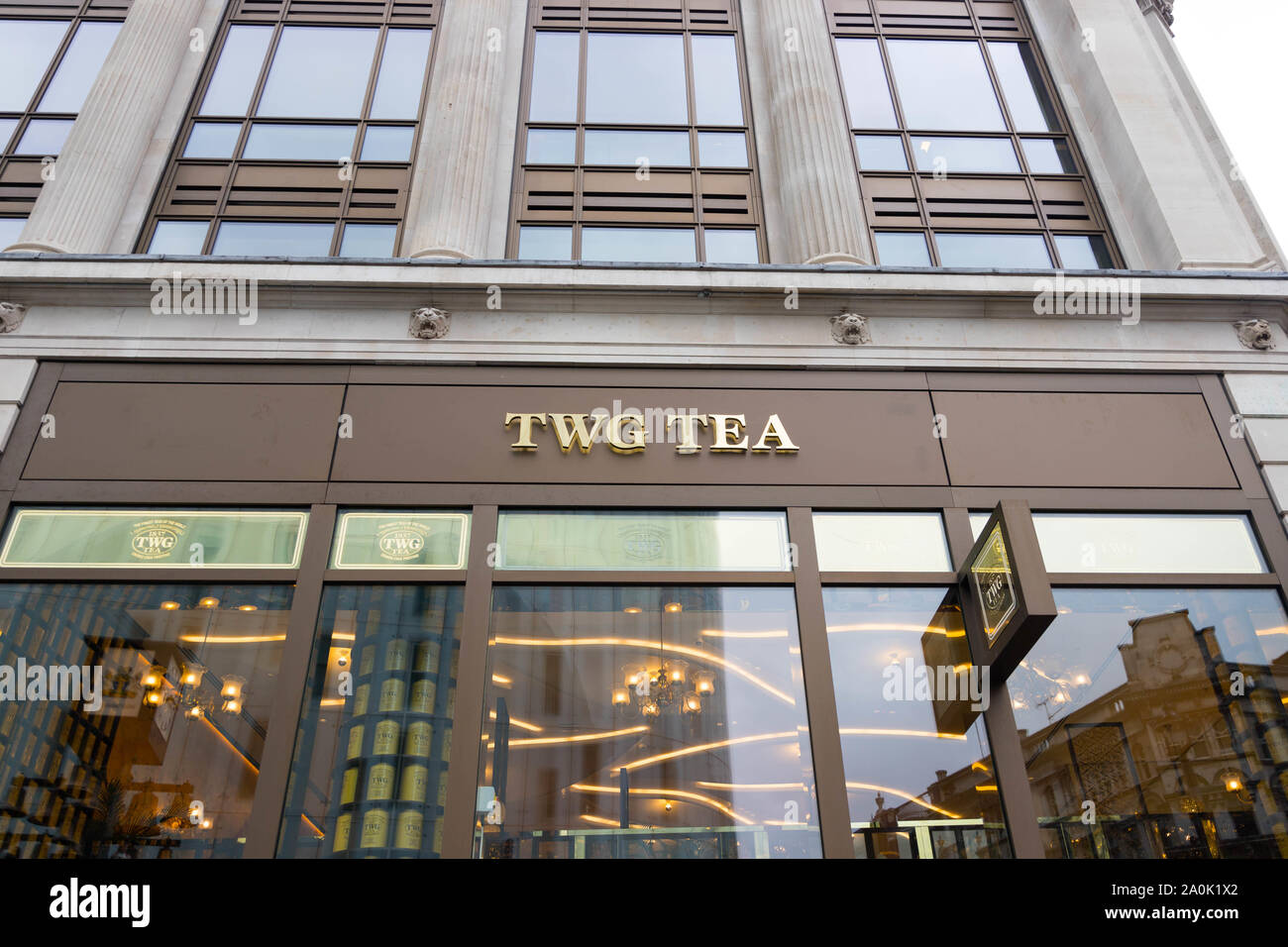 TWG tea shop in london Stock Photo Alamy