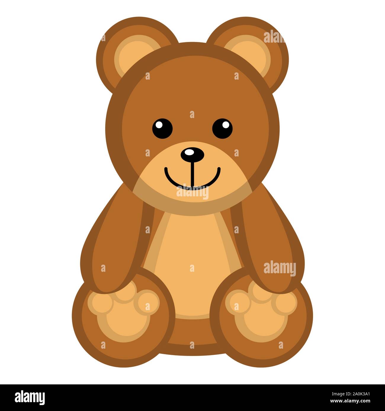 Isolated cute teddy bear image - Vector illustration Stock Vector Image ...